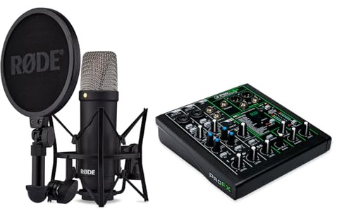 Rode Mikrofon NT1-Signature mit Mackie ProFX6v3 Mischpult