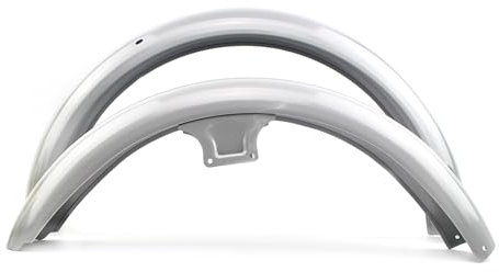 Kotflügel Schutzblech SET - Vorn & Hinten - Silber pulverbeschichtet - für Simson S51 S50 gepulvert