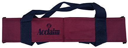 Acclaim Chatton Padded Classic Four Bowls Nylon Carrier For Level Green Lawn Flat Short Mat Indoor & Outdoor Bowling (Burgundy/Navy)