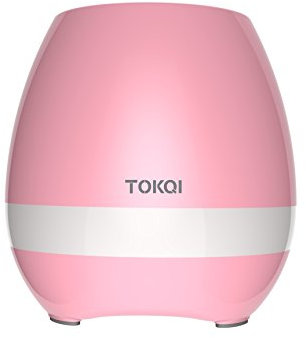 Pot de fleurs musical SZJH - Pot de fleurs avec lecteur de musique tactile - Pot de fleurs intelligent à LED, multicolores - Haut-parleur Bluetooth sans fil - Sans plantes, rose, 4.5*4.6*4.5inch