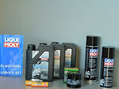 MotorFunSports Wartungs Set Suzuki SV 650 Öl Ölfilter Zündkerze Inspektion Service 1999-2010