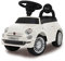 JAMARA 460325 - Rutscher Fiat 500 - offiziell lizenziert, Kofferraum unter der Sitzfläche, Schub- und Haltegriff, verschiedene Sounds, Hupe, originalgetreue Optik, wertige Verarbeitung, weiß