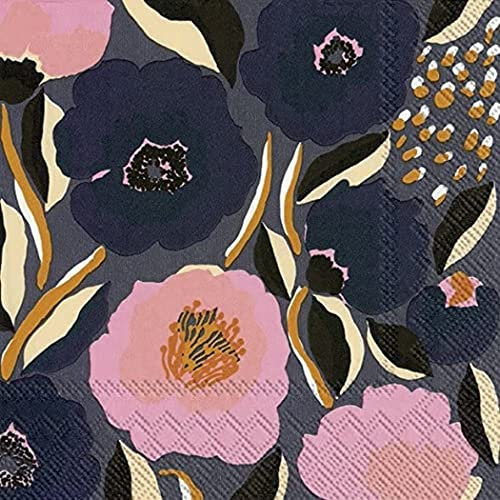 IHR Marimekko Papierservietten, Rosarium, 33 cm, quadratisch, 3-lagig, 20 Stück