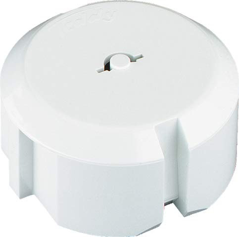 Bachmann Steckdoseneinsatz 924.201 (VE5) - Weißer Metall-Steckdoseneinsatz für Plattenmontage