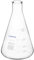 Labasics Glass Narrow Mouth Erlenmeyer Flask, Borosilicate Glass Heavy Wall Flask with Heavy Duty Rim, 500ml