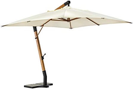 Ombrellone Bizzotto Ombrellone Legno Capua 3x4 Ecrù 0795478