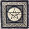 Indian Consigners Pentagrammstern Altar Tuch Hexerei Hexerei Tischdecke Ändern Heilig Tischtuch Spirituell Buchstabieren 18 (Pentagramm Gold Silber)