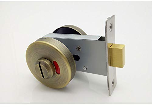 Stainless Steel Door Lock Bathroom Turn and Release,Turn and Release with Privacy Indicator Bolt Vacant Engaged for Toile Restroom