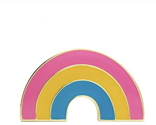 Pan Pansexual Regenbogen-Flagge LBGT Flagge Metall Pride Brosche Pin Badge