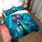 Bettwäsche-Set Cartoon Kinderfilm 3 Stück Bettdecke Bettbezug Bettbezug Mit 2 Kissenbezug Superweiche Atmungsaktive Mikrofaser Hypoallergen Bettbezüge (135x200cm,Aquaman)