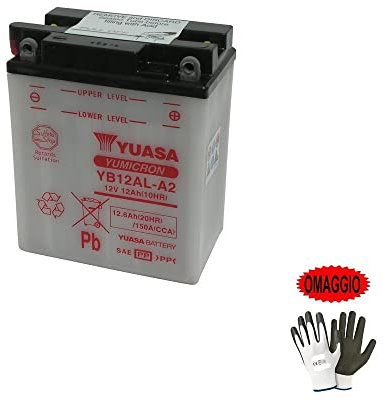 Compatible avec BMW F/St Strada/Funduro (E169) 650 1993-2000 Batterie YUASA YB12AL-A2 12V / 12AH Batteries pour Moto Scooter SPÉCIFICATIONS D'EXCELLENTE QUALITÉ