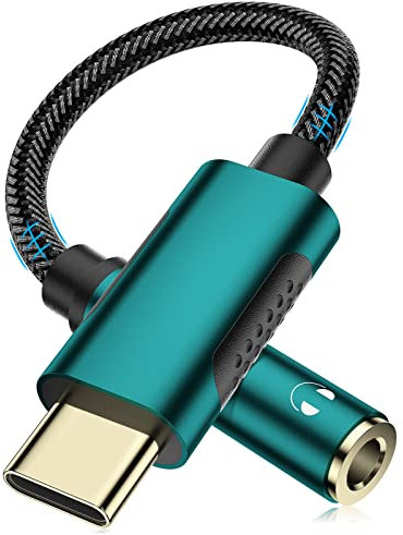 USB C to 3.5mm Jack USB C Headphone Adapter for iPhone 16 Pro Max 15 Plus for Samsung S25 S24 S23 FE A26 A36 A56 A53 A54 A35 Type C Aux Audio Converter for Xiaomi 14 for iPad 10 11 A16 Pixel 5 6 7 8 9