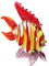 LIFKOME Figuras de cristal tropicales de peces adornos coleccionables, figura de animales de mar de vidrio para pecera, escultura de peces de vidrio vívido para acuario, decoración del hogar