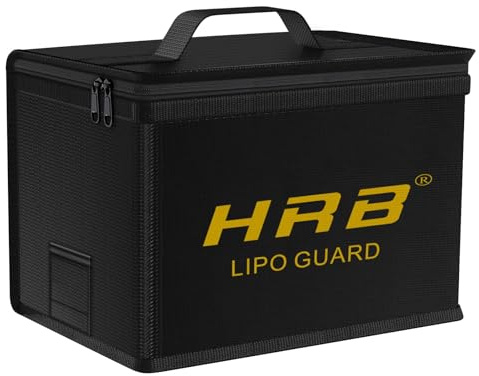 HRB Lipo Bag Feuerfeste Explosionsgeschützte sichere Lipo Batterie Tasche Verbessertes Qualitätsmaterial akku Sicherheitsbox mit Großer Kapazität für das Laden und Aufbewahren von RC-Autobatterien
