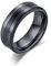Freundschaftsringe Titan Carbon, Damenring 62 Schwarz Einfach und Stilvoll Schmuck Geschenk