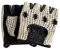 PSS Fingerloser Handschuh Leder Häkeln Netz Masche Mensch Mann Muskeltraining Bodybuilding Fitness Fahren Fahrrad Radsport Lederhandschuhe ohne Futter Gepolstert, Ref 417, Schwarz Größe XL