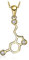 JewelryPalace Kette Liebe Serotonin Molekül, Kette Silber Zirkonia, Halskette Damen Silber 925 Collier 45CM, Schmuck Set für Frauen, Schmuck Mädchen Vergoldet