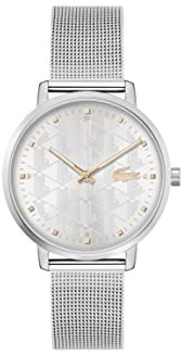 Lacoste Analog Quarzuhr für Damen mit Silbernes Edelstahlarmband - 2001285