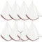 Nuenen 8 Pcs Microfiber Polishing Cloth for Glass Glasses Large 50 x 65 cm Glass Towels Reusable Cleaning Glass Cloth Polishing Rags for High Gloss Surfaces Spectacles Windows, Wine Red, White