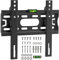 Digank Tv Wall Bracket For 17-43 Inch, Flat Tv Wall Mount With Spirit Level, 30kg Capacity, Max Vesa: 200x200