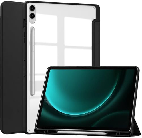 Acelive Custodia Cover Per Samsung Galaxy Tab S9 FE Plus/S9 Plus/S10 Plus 12.4 Pollici Tablet con Pen Holder, Auto Sveglia/Sonno