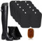 Kiuiom Soporte de Botas, Moldeador de Botas, Insertos de Formas de Botas, 10PCS 12Pulgadas con 1PC Guantes para Pulir Zapatos Altas de Botas Inserta Boot Shaper Hormas para Botas Tensores de Botas