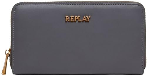 Replay Damen Portemonnaie mit Münzfach, Grau (Granite Gray 0028), OneSize