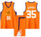 2-Teiliges Kinder/Erwachsener Basketball Trikot Set, Kinder/Erwachsene Basketball Trikot Shirt und Shorts, Kinder/Erwachsener Basketball Weste + Shorts orange XXL