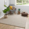 Steffensmeier Handweb Teppich Kornau | Wolle (Schurwolle), Beige Braun, handgewebt, Größe: 70x140 cm Wohnzimmer und Schlafzimmer
