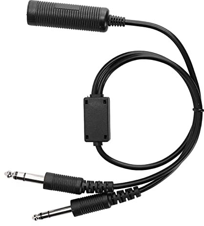 Hubschrauber ZU General Aviation Headset-ADAPTERKABEL MIT DUAL-GA-STECKER, GEEIGNET FÜR David Clark AVCOMM, U 174 [EINFACHE Plug-and-Play-LÖSUNG FÜR Flieger]