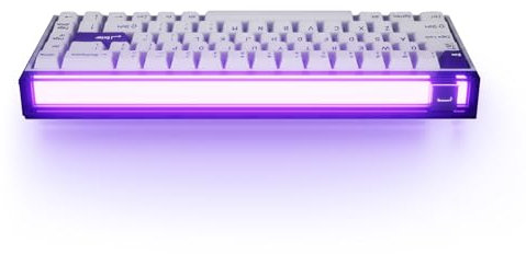 MelGeek MADE68 Pro Wired Keyboard, Hall Effect Magnetic Switch Gaming Keyboard (68Pro-purple)