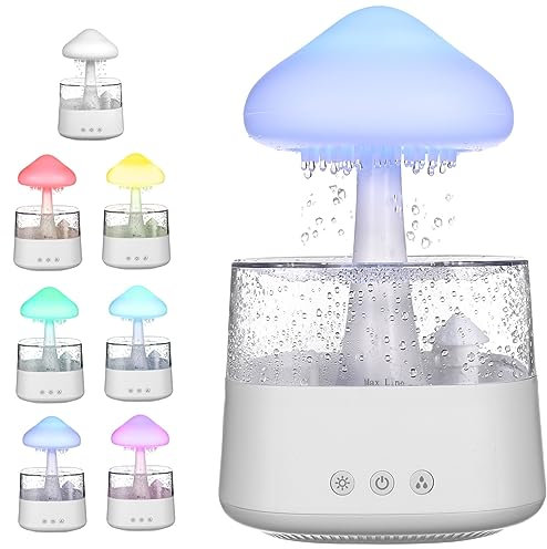 Luftbefeuchter mit Diffusor 450ml Weiß Usb-c für Schreibtisch