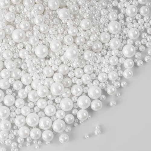 Perles comestibles en sucre blanc 130g - Décoration pour gâteaux, cupcakes, biscuits, desserts - Décors Sucre perlé argenté pour fêtes et célébrations