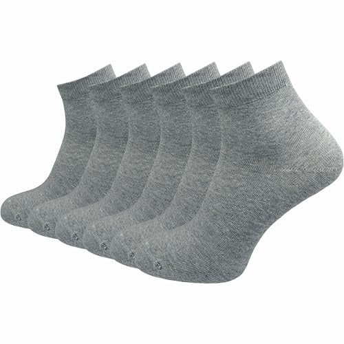 GAWILO Herren Quarter Socken aus 100% reiner Baumwolle (6 Paar | 10 Paar) | kurze & dünne Füßlinge | ohne drückende Naht über den Zehen