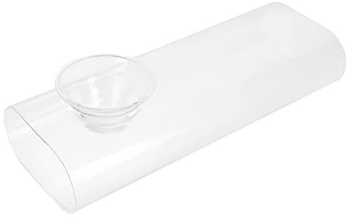 HOLIDYOYO 1 Satz Kreatives Glasschicht Kalte Servierplatte Gekühlt Dekorativer Futternapf Klare Glasschale Futternapf Aus Glas Dekorative Glasschale Salatschüssel Aus Glas Klare Schüssel