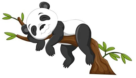 VANZACK Panda Wandtattoo PVC für Kinderzimmer Selbstklebende Tieraufkleber für Glatte Wände Hochwertige Wanddeko für Schlafzimmer Wohnzimmer