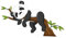 VANZACK Panda Wandtattoo PVC für Kinderzimmer Selbstklebende Tieraufkleber für Glatte Wände Hochwertige Wanddeko für Schlafzimmer Wohnzimmer
