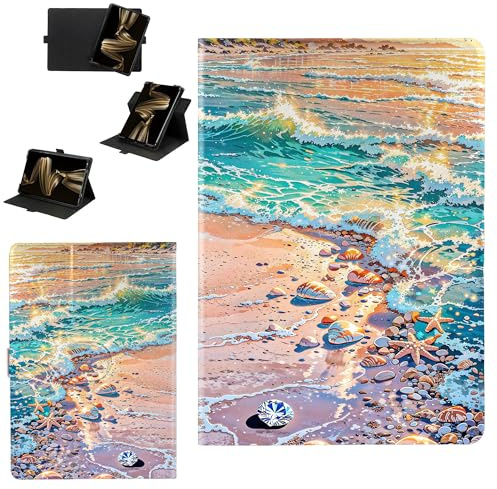 hülle Kompatibel für JJGJ T618 10-Zoll Tablet Hülle Case Schutzhülle Cover [360-Grad-Drehfunktion][Verstärkter Kantenschutz gegen Stürze] MHHA