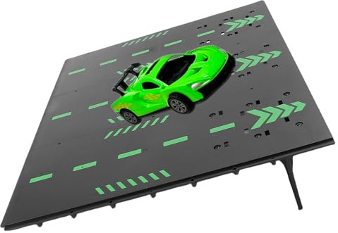 Asixxsix RC-Auto-Sprungrampe, Startbrett-Stunt-Spielset für Ferngesteuerte Autos Im Maßstab 1/12, 1/14, 1/16, 1/18 und 1/24, mit Hochfestem ABS-Material und Zusammensteckbarem Design