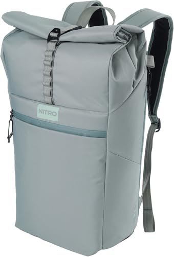 NITRO Rucksack Cosmo – Stylischer Schul‑ & Freizeitrucksack, Rolltop, gepolstertem Rücken, 24-26L