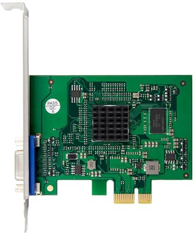 Piceioep AST2400 Single Port PCIe AST2400 2K VGA Graphics Card 1920X1200 32Bpp @ 60Hz for Industrial Desktop Servers Motherboards Host Diagnostic Video Card