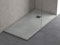 Plato ducha resina antideslizante textura pizarra Smooth Bricodomo 80x190 Gris