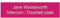 Intercom- oder Klingelschild selbstklebend aus PVC – Personalisierbare gravierte Platte 6 x 1,5 cm – 21 Farben verfügbar (Rosa)