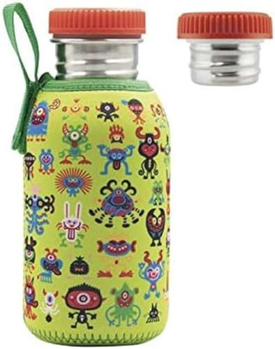 Laken Botella Basic Steel Funda Neo 0,5 L. Tapón Acero, Pekemonsters, Juventud Unisex, Multicolor (Multicolor), Talla Única