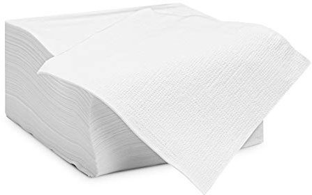 Finetouch Weiße Getränkeserviette, [1000 Stück], 1-lagig, saugfähig, quadratische Einweg-Servietten für Getränke, Bar oder Zuhause, Papierservietten, Cocktail-Servietten, Großpackung