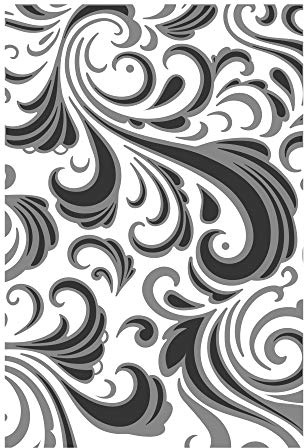 Sizzix Texture Fades Mehrstufige Prägeschablone 665226 Swirls von Tim Holtz One Size