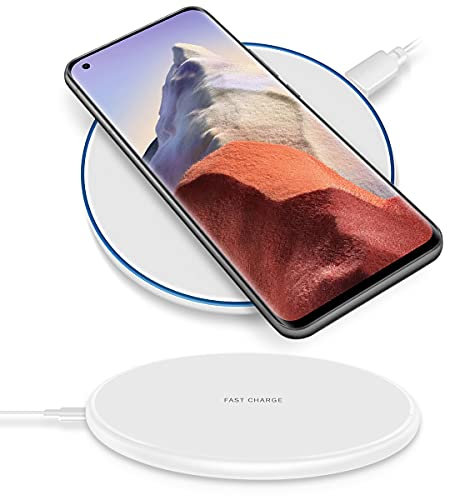 QI Wireless Charger Schnell Ladegerät kompatibel mit Xiaomi 15/15 Ultra Induktive Ladestation 15W Universal Schnellladestation Kabellos, Farben:Weiss