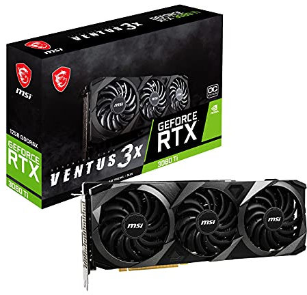 MSI Gaming GeForce RTX 3080 Ti Carte graphique GDRR6X 320 bits HDMI/DP Nvlink Tri-Frozr 2 ampères Architecture OC (RTX 3080 Ti Ventus 3X 12G OC) 12 Go