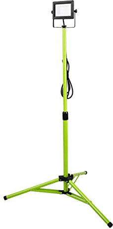 Luceco LED Slim Treppiede luce da lavoro, 30 Watt, Nero e Verde