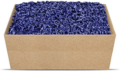 SizzlePak Geschenkfüllmaterial Umweltfreundliches Geschenkverpackungsmaterial viele Farben 125g-1kg (Cobalt, 1kg)